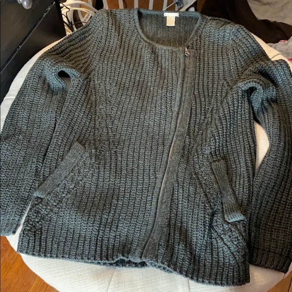 Forever 21 zip up cardigan - Picture 3 of 5